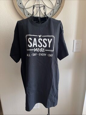 Sassy Mode Black Graphic Tee